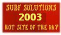 Surf Solutions 2003 Hot Site of the Day